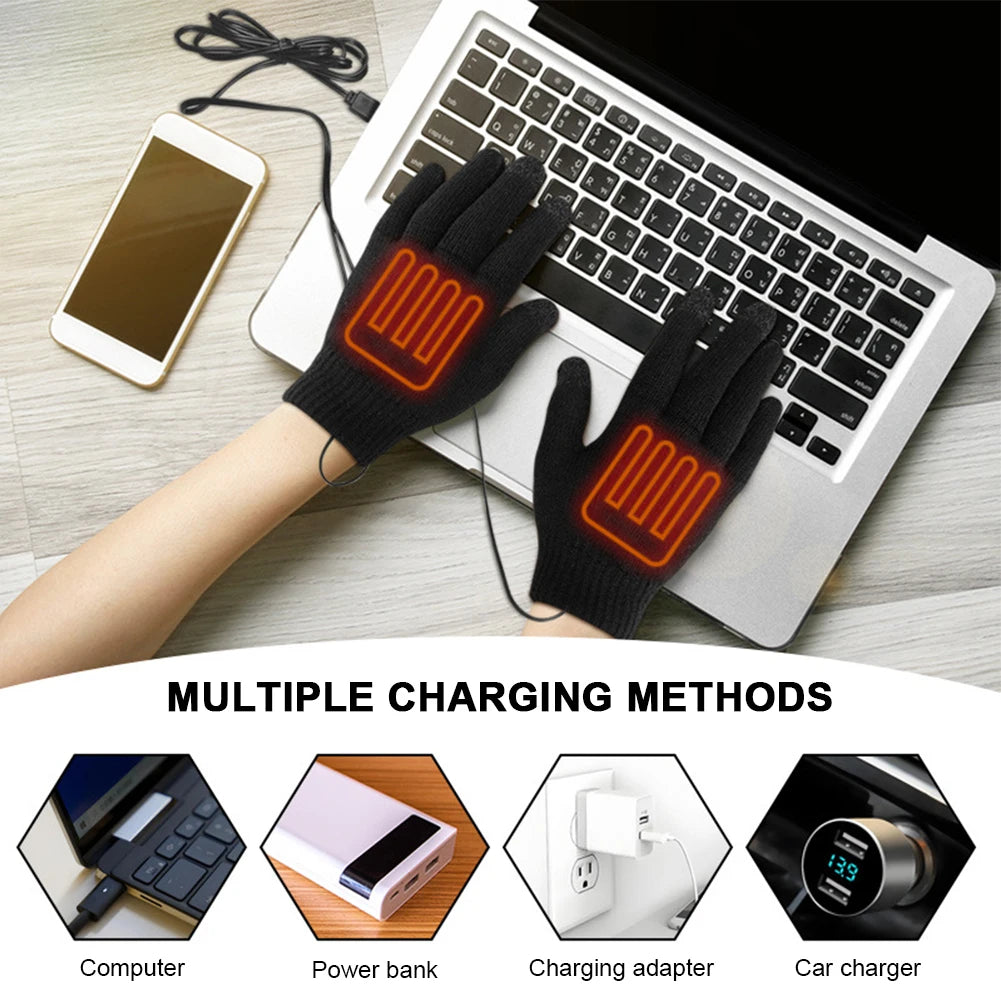Gants chauffants USB tactiles