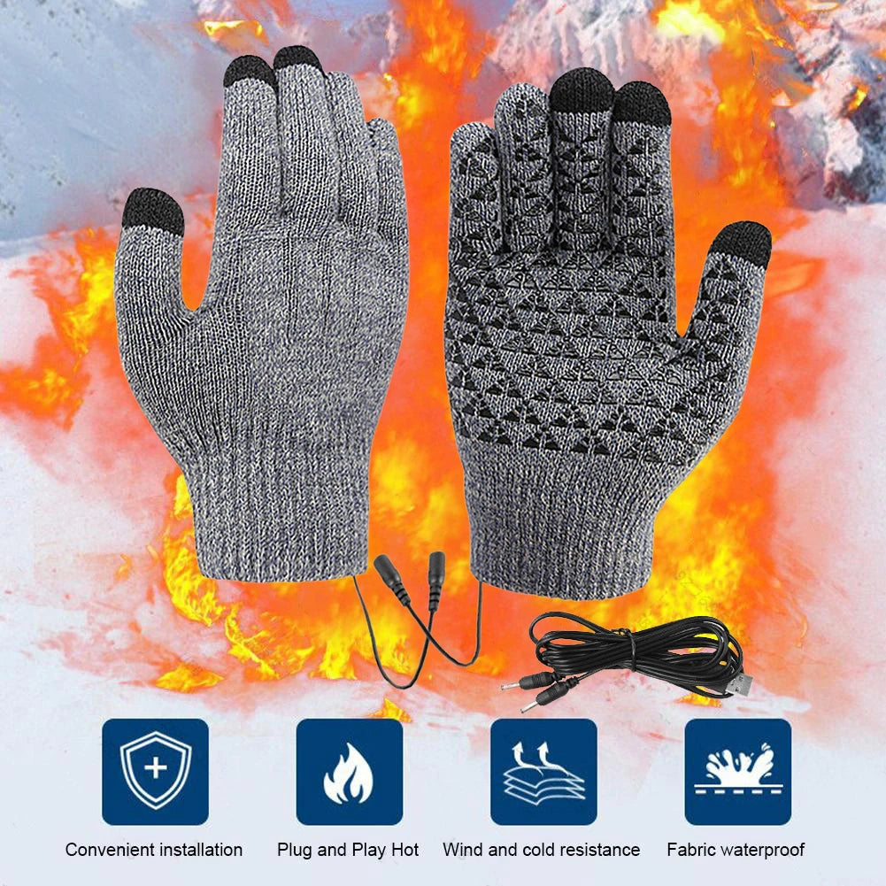 Gants chauffants USB tactiles