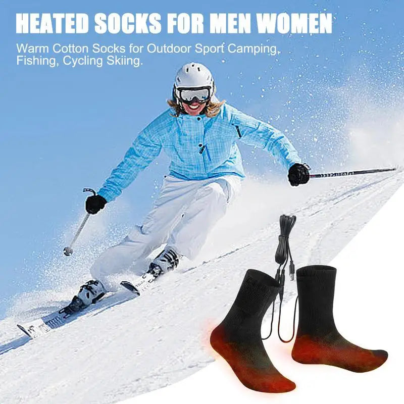 Chaussettes chauffantes USB