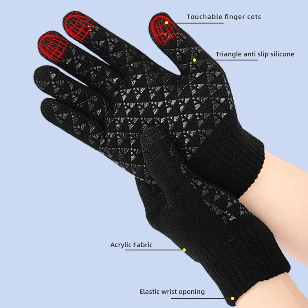 Gants chauffants USB tactiles