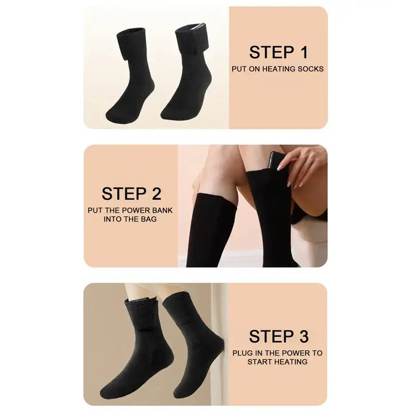 Chaussettes chauffantes USB